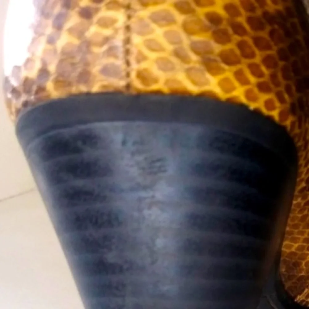 RECENTLY REDUCED: “Sale Priced” Designer Snake Print Boots, PreOwned 8.5. - Picture 2 of 5